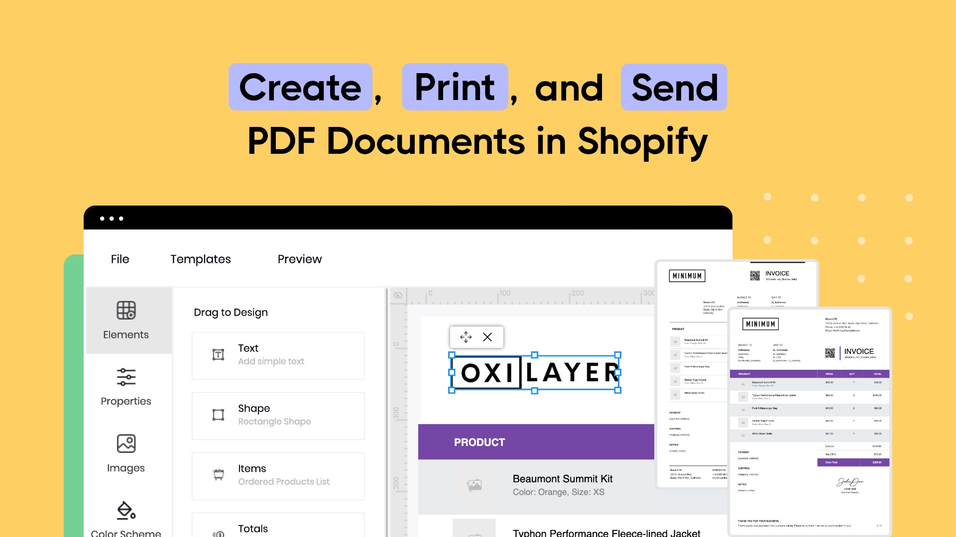 PDF Invoice for Shopify